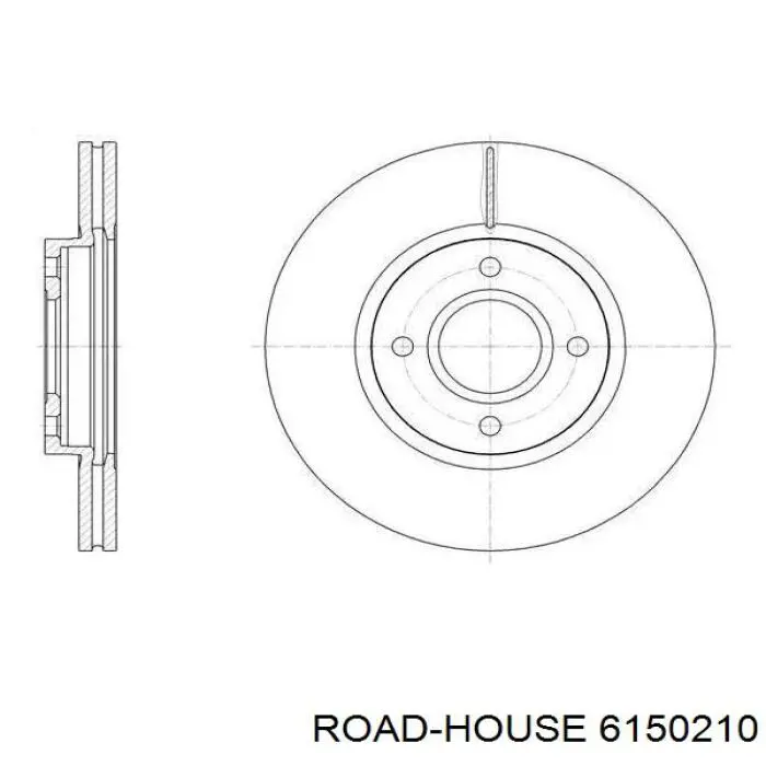 6150210 Road House Tarcza hamulcowa przednia
