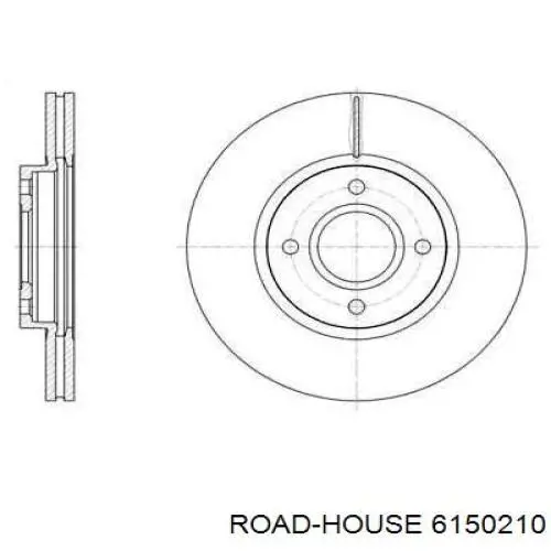 Tarcza hamulcowa przednia Road House 6150210 cena, od 48,79 USD