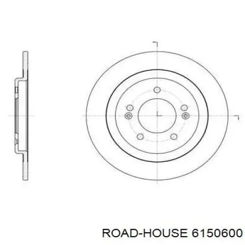 6150600 Road House tarcza hamulcowa tylna