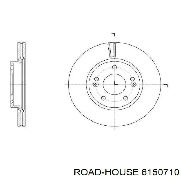 61507.10 Road House tarcza hamulcowa przednia