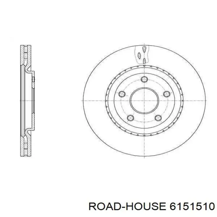 61515.10 Road House tarcza hamulcowa przednia