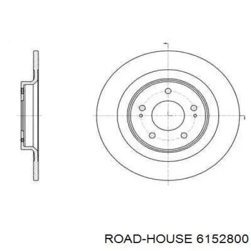 61528.00 Road House tarcza hamulcowa tylna