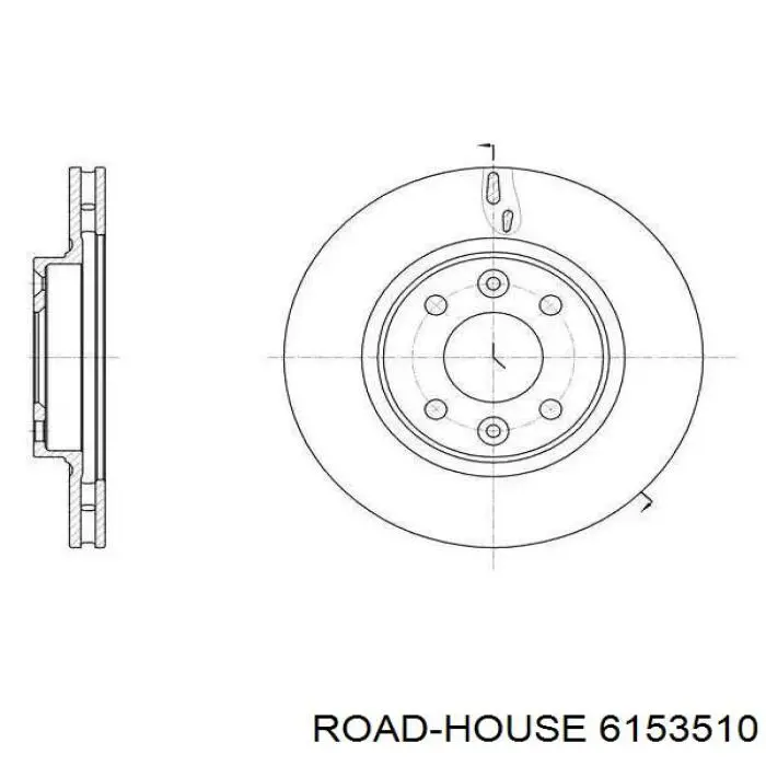 6153510 Road House Tarcza hamulcowa przednia
