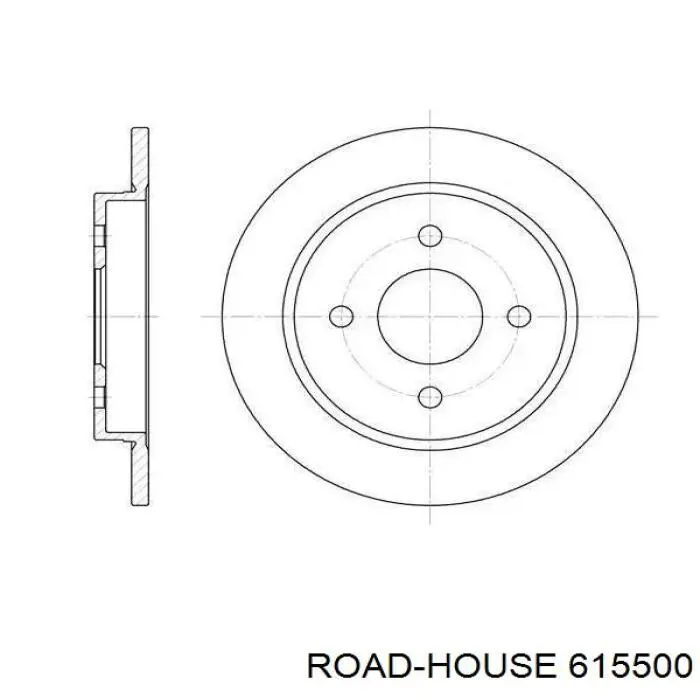 Tarcza hamulcowa tylna Road House 615500 cena, od 26,69 USD