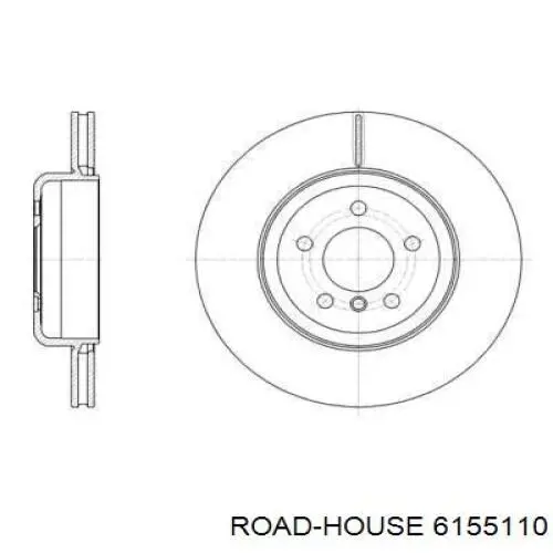 61551.10 Road House tarcza hamulcowa tylna