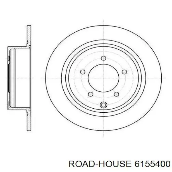 6155400 Road House tarcza hamulcowa tylna