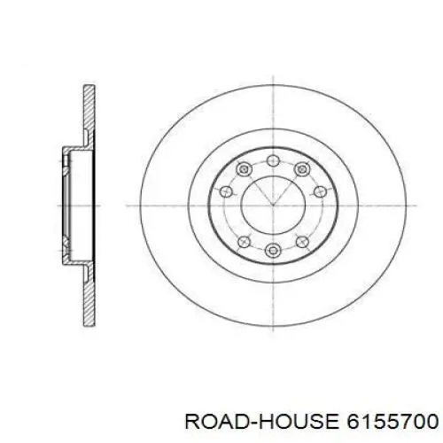 61557.00 Road House tarcza hamulcowa tylna