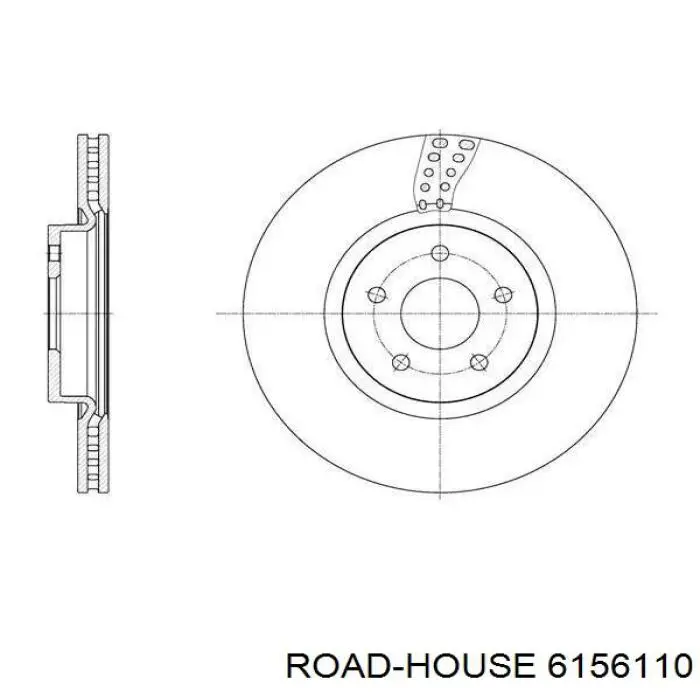 61561.10 Road House tarcza hamulcowa przednia