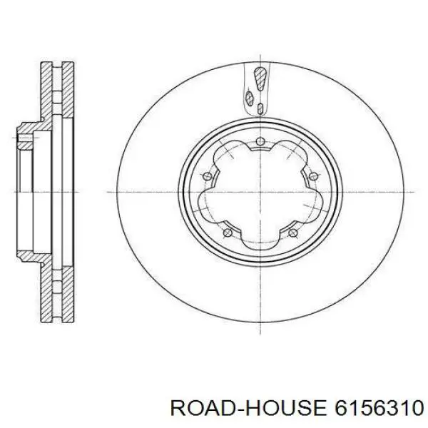6156310 Road House Tarcza hamulcowa przednia