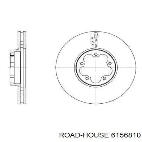6156810 Road House Tarcza hamulcowa przednia