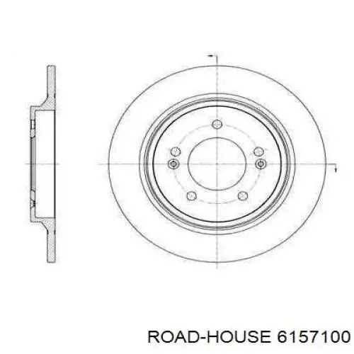 61571.00 Road House tarcza hamulcowa tylna