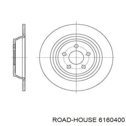 61604.00 Road House tarcza hamulcowa tylna