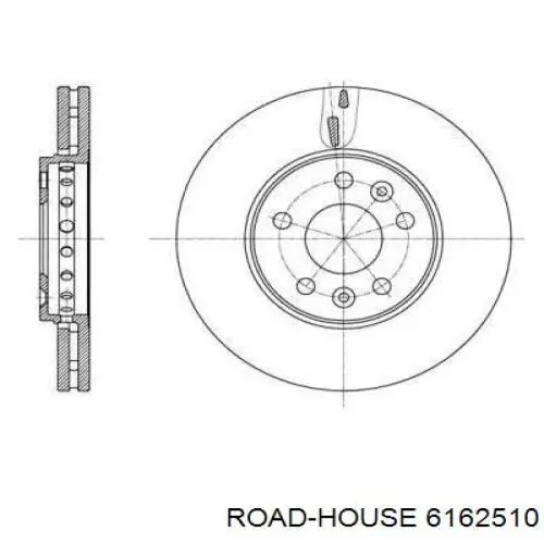 6162510 Road House Tarcza hamulcowa przednia