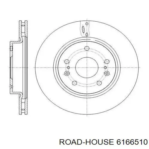 6166510 Road House Tarcza hamulcowa przednia