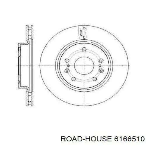 Tarcza hamulcowa przednia Road House 6166510 cena, od 50,01 USD