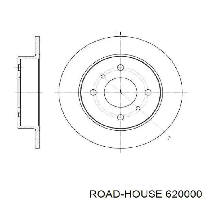 Tarcza hamulcowa tylna Road House 620000 cena, od 28,04 USD