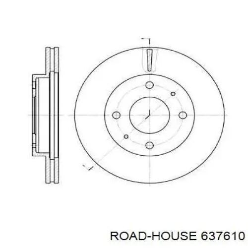 6376.10 Road House tarcza hamulcowa przednia