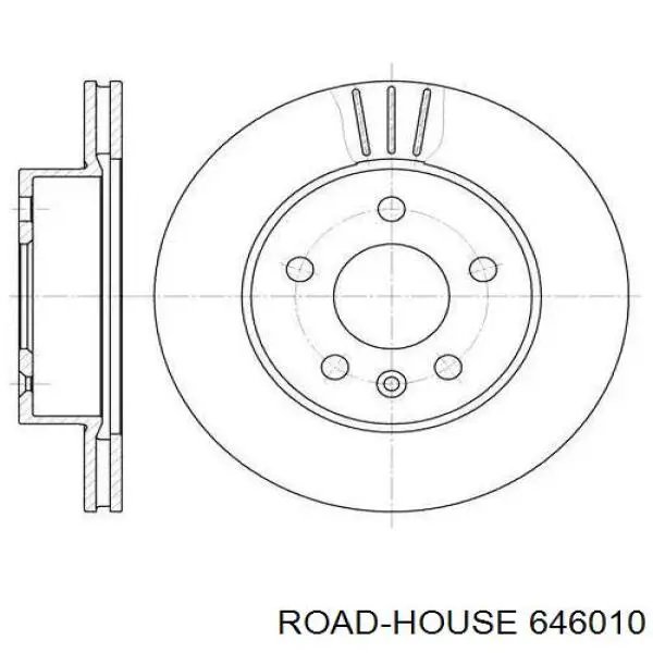 Tarcza hamulcowa przednia Road House 646010 cena, od 43,65 USD