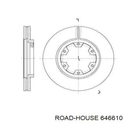 Tarcza hamulcowa przednia Road House 646610 cena, od 59,93 USD