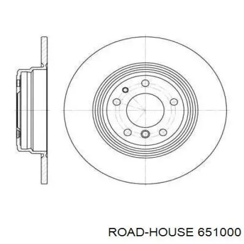 6510.00 Road House tarcza hamulcowa tylna