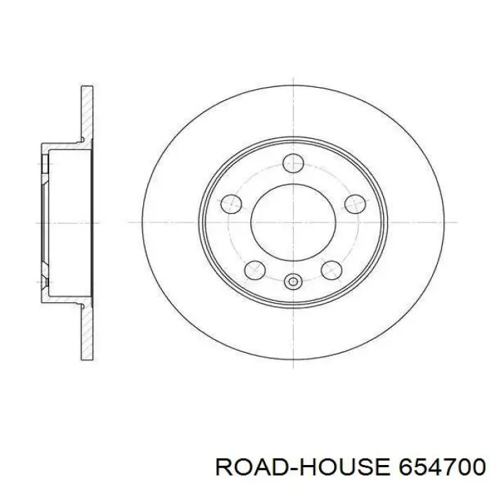 Tarcza hamulcowa tylna Road House 654700 cena, od 25,78 USD