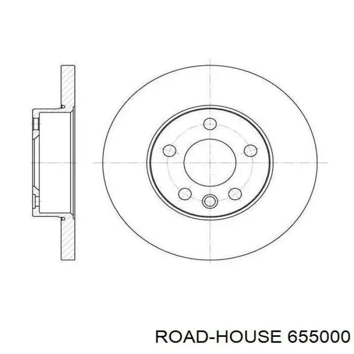 Tarcza hamulcowa przednia Road House 655000 cena, od 50,56 USD