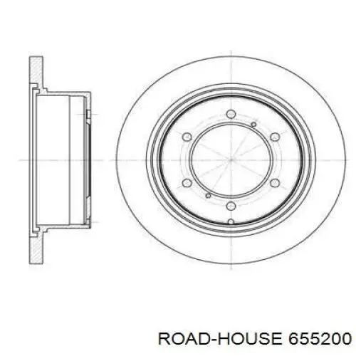 Tarcza hamulcowa tylna Road House 655200 cena, od 69,39 USD