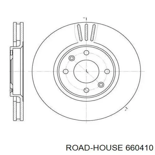 Tarcza hamulcowa przednia Road House 660410 cena, od 47,12 USD