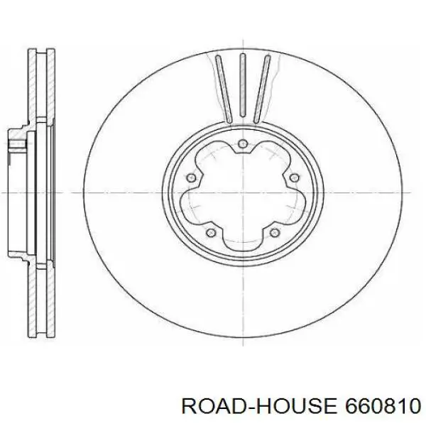 660810 Road House Tarcza hamulcowa przednia