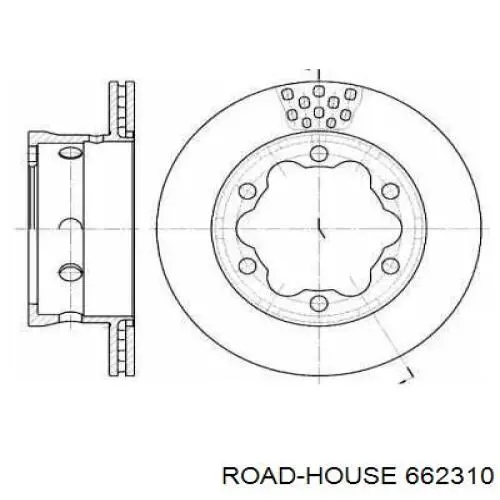 Tarcza hamulcowa tylna Road House 662310 cena, od 51,74 USD