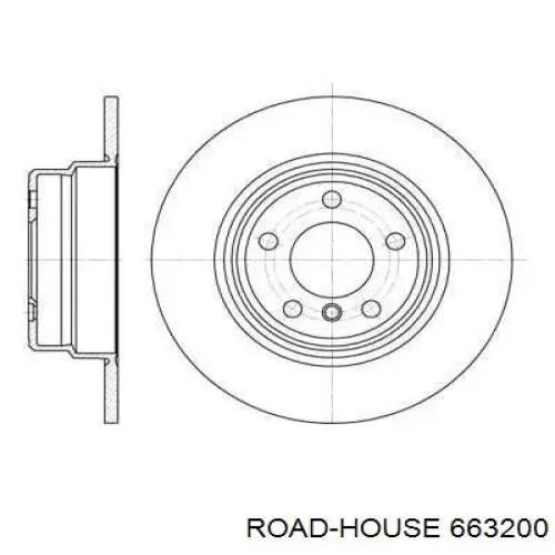Tarcza hamulcowa tylna Road House 663200 cena, od 53,19 USD
