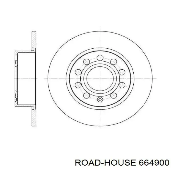 Tarcza hamulcowa tylna Road House 664900 cena, od 30,22 USD