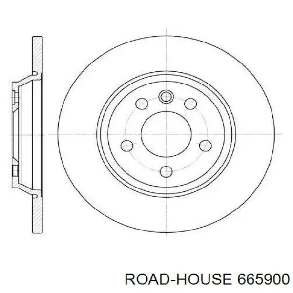 6659.00 Road House tarcza hamulcowa tylna