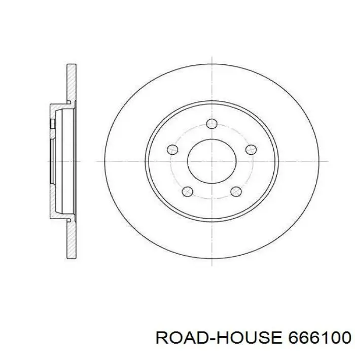Tarcza hamulcowa tylna Road House 666100 cena, od 37,97 USD