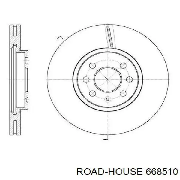 6685.10 Road House tarcza hamulcowa przednia