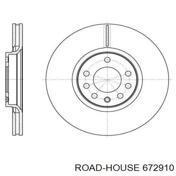 6729.10 Road House tarcza hamulcowa przednia