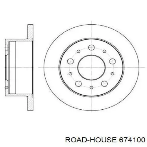 6741.00 Road House tarcza hamulcowa tylna