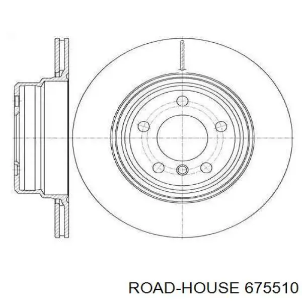 675510 Road House tarcza hamulcowa tylna