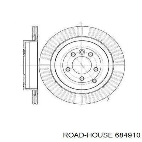 6849.10 Road House tarcza hamulcowa tylna