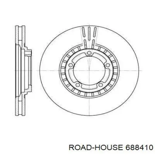 6884.10 Road House tarcza hamulcowa przednia