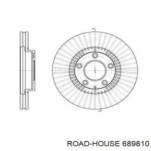 6898.10 Road House tarcza hamulcowa przednia