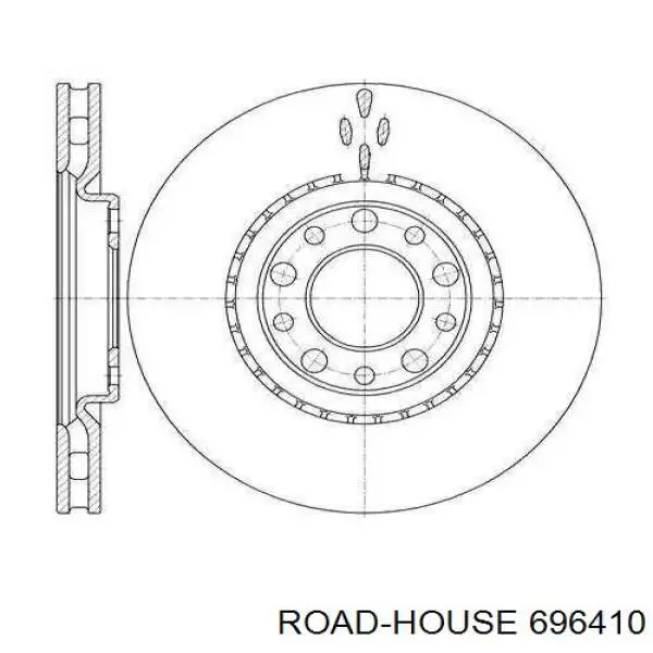 696410 Road House Tarcza hamulcowa przednia