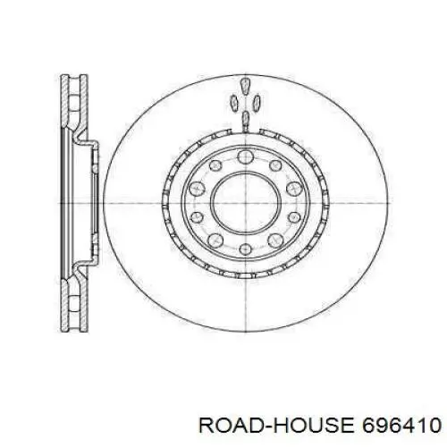 Tarcza hamulcowa przednia Road House 696410 cena, od 60,14 USD