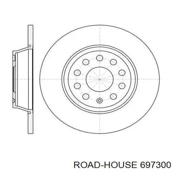 6973.00 Road House tarcza hamulcowa tylna