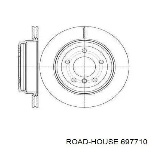 6977.10 Road House tarcza hamulcowa tylna