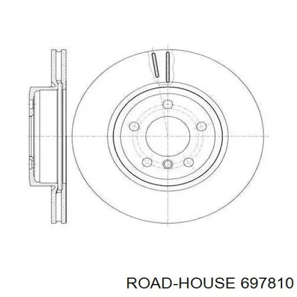 6978.10 Road House tarcza hamulcowa przednia