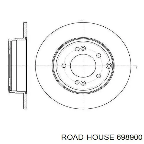 6989.00 Road House tarcza hamulcowa tylna