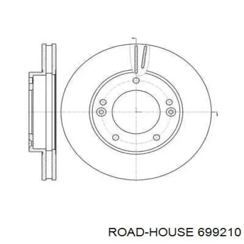 6992.10 Road House tarcza hamulcowa przednia