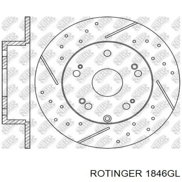 Do koszyka Tarcza hamulcowa tylna Acura MDX II Restyling YD2
