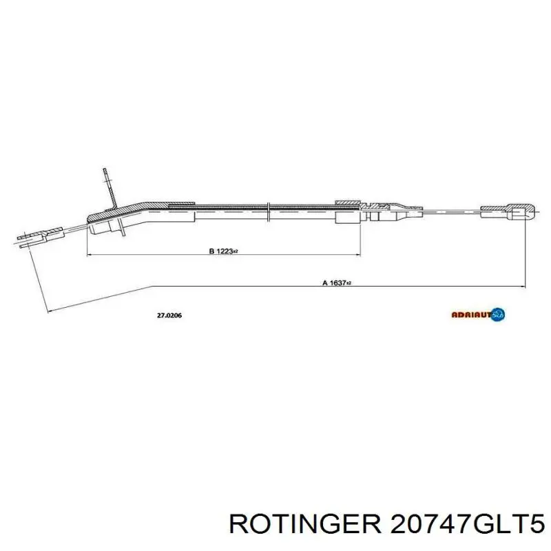 20747GLT5 Rotinger Tarcza hamulcowa przednia